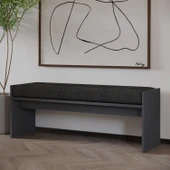 Pearl Bench – Modern Tasarım Antre, Mutfak, Yatak Odası, Balkon Oturma Bankı, Kolay Kurulum, Antrasit - 3