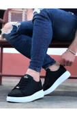 aradimtaradim Wagoon WG028 Siyah Bağcıklı Kalın Taban Casual Erkek Ayakkabı thumbnail 2
