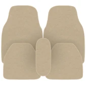 5 Parça Açık Kahverengi Araç Halı Paspas Takımı / Ön ve Arka Uyumlu Taban Koruyucu thumbnail 6