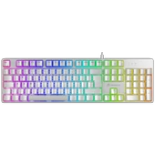 GameBooster G24W Enigma Rainbow Aydınlatmalı Red Switch Beyaz Mekanik Gaming Klavye thumbnail 1