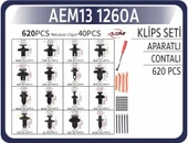 620 PARÇA OTO KLİPS KAPORTA SETİ AKSESUARLI - 2