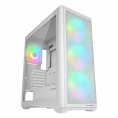 Rampage Vortex V3 USB 3.2 RGB eATX Mid Tower Beyaz Kasa thumbnail 1