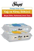 Sleepy Easy Clean Kireç Sökücü Havlu 30 lu + Yağ Çözücü Havlu 30 lu - 1