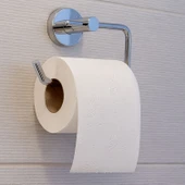 Gümüş Krom Kapaksız WC Kağıt Aparatı Vidalı Paslanmaz Metal Duvar Tuvalet Kağıtlık Banyo Aksesuarı thumbnail 3