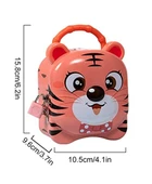 Kaplan Kilitli Metal Kumbara YAVRUAĞZI 13 cm - 1