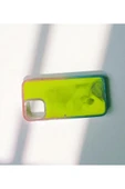 Kılıfx İphone 12 / 12 Pro Uyumlu Neon Bumper Parlayan Fosforlu Sarı Sulu Kılıf thumbnail 2