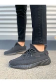 Joy Ayakkabı Erkek sporJY305 Pulse Bağcıklı Triko Kumaş Erkek Günlük Spor Ayakkabı TST - Siyah thumbnail 2