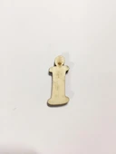 2,5cm Ahşap Harf ve Rakamlar - İ - 1