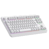 GameBooster G75 Elya Rainbow Aydınlatmalı Beyaz TKL Membrane Gaming Klavye thumbnail 3