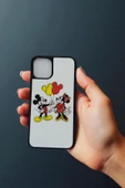 Kılıfx Apple iPhone 11 PRO Uyumlu Mickey Mouse Love Tasarım Baskılı Kılıf thumbnail 3