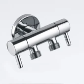 Lüks Ara Musluk Taharet Musluğu Modern Tasarım Krom Kaplama Dayanıklı Şık Banyo Tuvalet Su Musluğu thumbnail 1