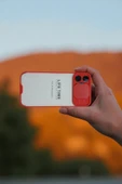 Kılıfx iPhone 12 Pro Max Uyumlu Kamera Korumalı Kızaklı Arka Koruma Kılıf Kırmızı - 2