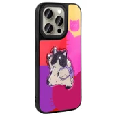 Apple iPhone 15 Pro Max Kılıf Parlayan Kabartmalı İkonik Figürlü  Amas Silikon Kapak thumbnail 7