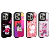 Apple iPhone 15 Pro Max Kılıf Parlayan Kabartmalı İkonik Figürlü  Amas Silikon Kapak thumbnail 3