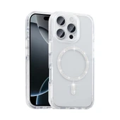 Apple iPhone 15 Pro Max Kılıf Taşlı Tasarım M-safe Şarj Özellikli  Koment Silikon Kapak thumbnail 2