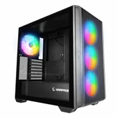 Rampage Craft Black USB 3.2 ARGB ATX Mid Tower Siyah Kasa thumbnail 1