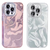 Apple iPhone 15 Pro Max Kılıf Airbagli Parlak Taş Detay Tasarımlı  Esila Kapak thumbnail 7