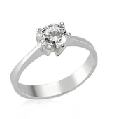 Supertrend Gümüş Tek Taş Bayan Yüzük - 1