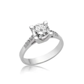 Supertrend Gümüş Tek Taş Bayan Yüzük - 1