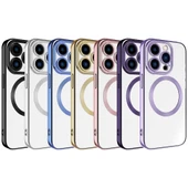 Apple iPhone 15 Pro Max Kılıf M-safe Wireless Şarj Özellikli  Setro Silikon thumbnail 3