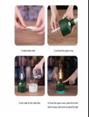 Vintage Şarjlı Gece Lambası & Hava Nemlendirici Buhar Makinesi 280ml - 7