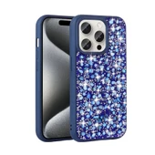 Apple iPhone 15 Pro Max Kılıf Parlak Taşlı Tasarım  Linea Kapak thumbnail 1