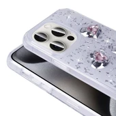 Apple iPhone 15 Pro Max Kılıf Airbagli Simli Arka Yüzey  Işıltı Silikon Kapak thumbnail 6