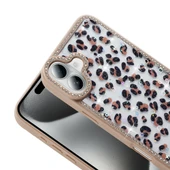 Apple iPhone 16 Kılıf Taşlı ve Simli Tasarım  Azra Kapak thumbnail 6