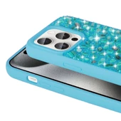 Apple iPhone 15 Pro Max Kılıf Parlak Taşlı Tasarım  Linea Diamond Kapak thumbnail 7