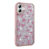 Apple iPhone 16 Plus Kılıf Taşlı ve Simli Tasarım  Azra Kapak thumbnail 3