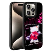 Apple iPhone 15 Pro Max Kılıf Parlayan Kabartmalı İkonik Figürlü  Amas Silikon Kapak thumbnail 1