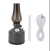 Vintage Şarjlı Gece Lambası &GRİ Hava Nemlendirici Buhar Makinesi 280ml - 4