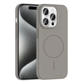 Apple iPhone 15 Pro Max Kılıf M-safe Şarj Özellikli  Ruby Sert Kapak thumbnail 1