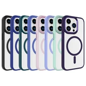 Apple iPhone 15 Pro Max Kılıf Wireless Şarj Özellikli  Krom M-safe Silikon Kapak thumbnail 3