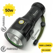 Gold Silver GS-14100 50W 5000 Lümen Profesyonel Şarjlı El Feneri - 1