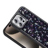 Apple iPhone 15 Pro Kılıf Taşlı ve Simli Tasarım  Azra Kapak thumbnail 7