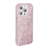 Apple iPhone 15 Pro Max Kılıf M-safe Şarj Özellikli Parlayan Simli  Okso Kapak thumbnail 6