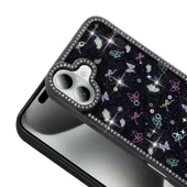 Apple iPhone 16 Plus Kılıf Taşlı ve Simli Tasarım  Azra Kapak thumbnail 7