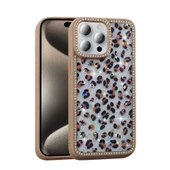 Apple iPhone 15 Pro Kılıf Taşlı ve Simli Tasarım  Azra Kapak thumbnail 1