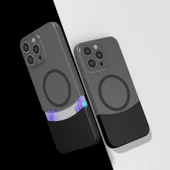 Apple iPhone 15 Pro Kılıf M-Safe Şarj Özellikli Mıknatıslı  Duble Kapak thumbnail 1