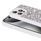 Apple iPhone 15 Pro Max Kılıf Parlak Taşlı Tasarım  Linea Diamond Kapak thumbnail 4