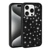 Apple iPhone 15 Pro Kılıf Parlak Taşlı Tasarım  Pırlanta Kapak thumbnail 4