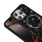 Apple iPhone 16 Pro Max Kılıf Pırlanta Tasarımlı M-safe Şarj Özellikli  Mozaik Silikon Kapak thumbnail 6