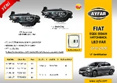 FIAT EGEA FAR MOTORLU SAĞ ( 2016 - 2020 ) BEYAZ ÇITALI - LED DRL+PARK - AYFAR-101136 - 1