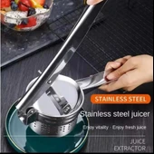 PASLANMAZ ÇELİK PATATES EZİCİ BÜYÜK HAZNELİ NARENCİYE SIKACAĞI - 5