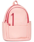 Yuga Suni Deri Dört Gözlü Sırt Çantası Pembe - 1