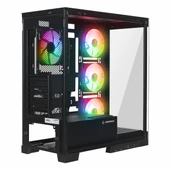 Rampage Hydra V2 Black USB 3.2 ARGB eATX Mid Tower Siyah Kasa thumbnail 7