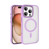 Apple iPhone 16 Pro Kılıf Wireless Şarj Özellikli  Krom M-safe Silikon Kapak thumbnail 1