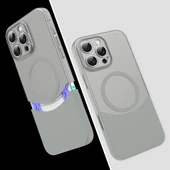 Apple iPhone 16 Pro Max Kılıf M-Safe Şarj Özellikli Mıknatıslı  Duble Kapak thumbnail 1