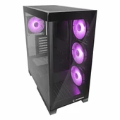 Rampage Hydra V2 Black USB 3.2 ARGB eATX Mid Tower Siyah Kasa thumbnail 3